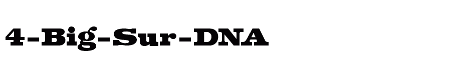 font 4-Big-Sur-DNA download