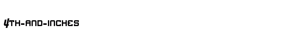 font 4th-and-Inches download