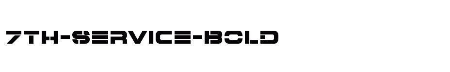 font 7th-Service-Bold download