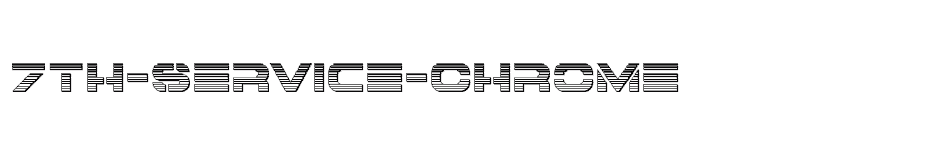 font 7th-Service-Chrome download