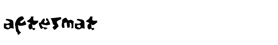 font AFTERMAT download