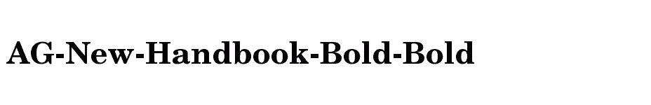 font AG-New-Handbook-Bold-Bold download