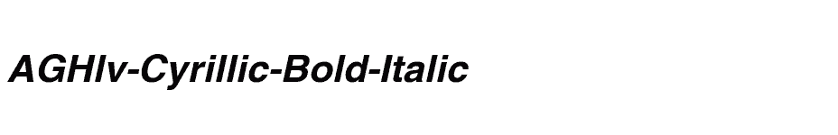 font AGHlv-Cyrillic-Bold-Italic download