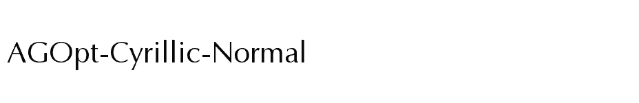 font AGOpt-Cyrillic-Normal download