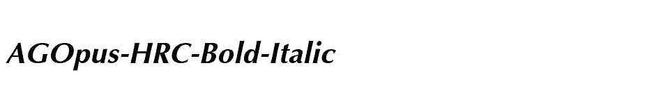 font AGOpus-HRC-Bold-Italic download