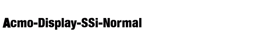 font Acmo-Display-SSi-Normal download