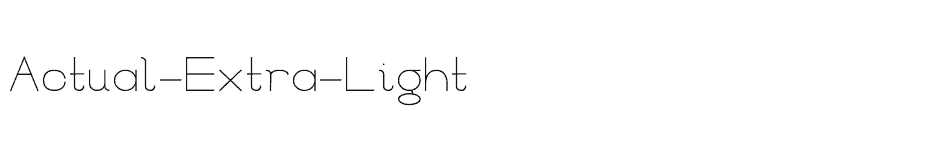 font Actual-Extra-Light download