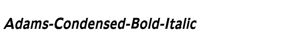 font Adams-Condensed-Bold-Italic download