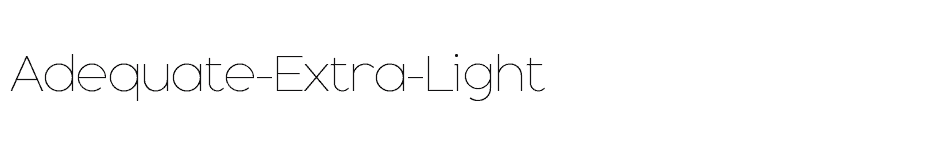 font Adequate-Extra-Light download