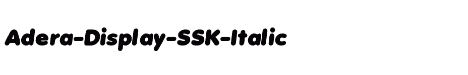font Adera-Display-SSK-Italic download