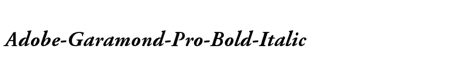 font Adobe-Garamond-Pro-Bold-Italic download