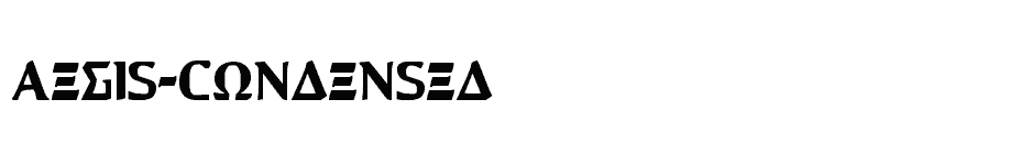 font Aegis-Condensed download
