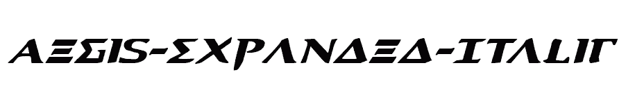 font Aegis-Expanded-Italic download
