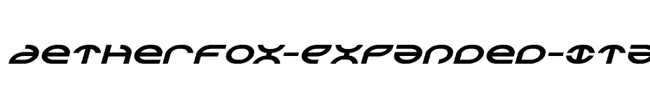 font Aetherfox-Expanded-Italic download