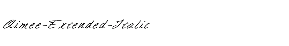 font Aimee-Extended-Italic download