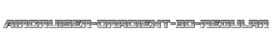 font Aircruiser-Gradient-3D-Regular download