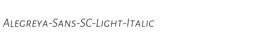 font Alegreya-Sans-SC-Light-Italic download