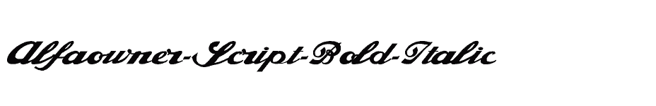 font Alfaowner-Script-Bold-Italic download