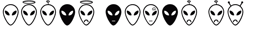 font Alien-faces-St download