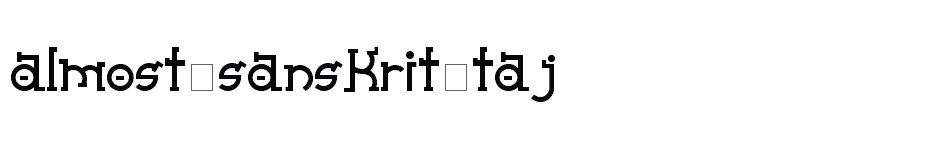 font Almost-Sanskrit-taj download