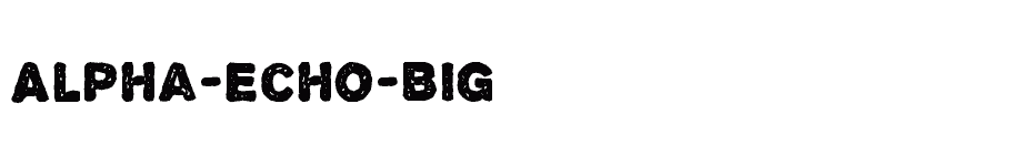 font Alpha-Echo-Big download