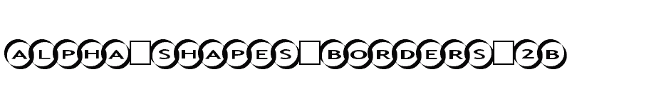 font Alpha-Shapes-borders-2b download