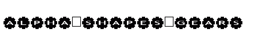 font Alpha-Shapes-gears download