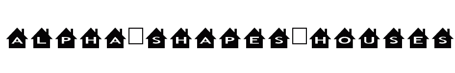 font Alpha-Shapes-houses download