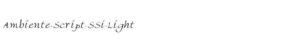 font Ambiente-Script-SSi-Light download