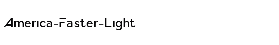 font America-Faster-Light download
