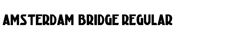 font Amsterdam-Bridge-Regular download