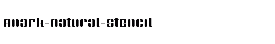 font Anark-Natural-Stencil download