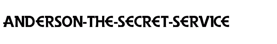 font Anderson-The-Secret-Service download