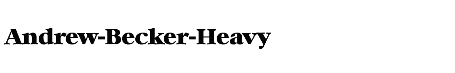 font Andrew-Becker-Heavy download