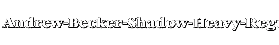 font Andrew-Becker-Shadow-Heavy-Regular download