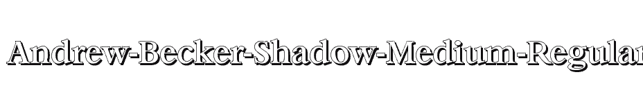 font Andrew-Becker-Shadow-Medium-Regular download