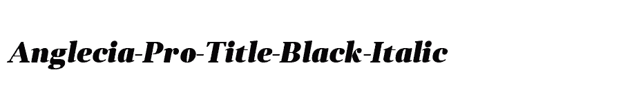 font Anglecia-Pro-Title-Black-Italic download