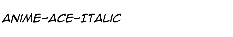 font Anime-Ace-Italic download