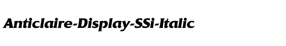 font Anticlaire-Display-SSi-Italic download