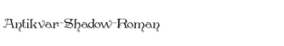 font Antikvar-Shadow-Roman download