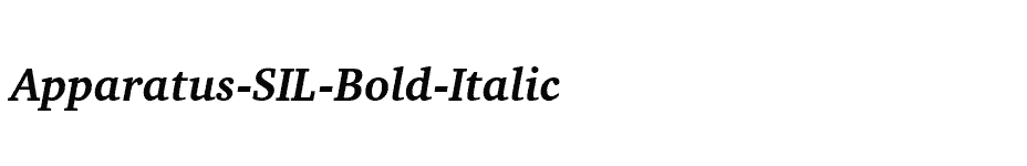 font Apparatus-SIL-Bold-Italic download