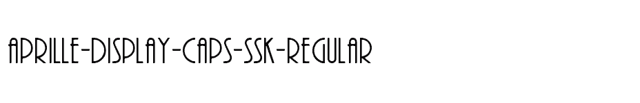 font Aprille-Display-Caps-SSK-Regular download