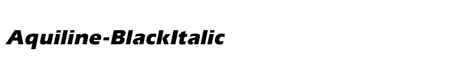 font Aquiline-BlackItalic download