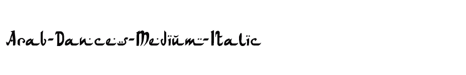 font Arab-Dances-Medium-Italic download