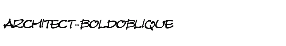 font Architect-BoldOblique download