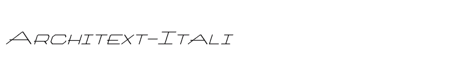 font Architext-Itali download