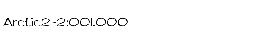 font Arctic2-2:001.000 download