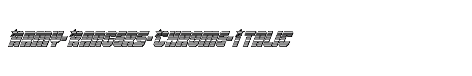 font Army-Rangers-Chrome-Italic download