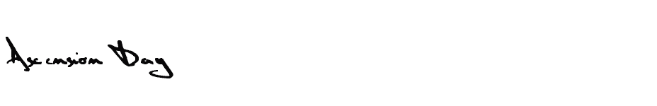 font Ascension-Day download