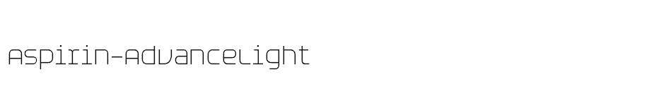 font Aspirin-AdvanceLight download